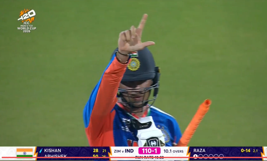 50 by abishak sharma vs zim