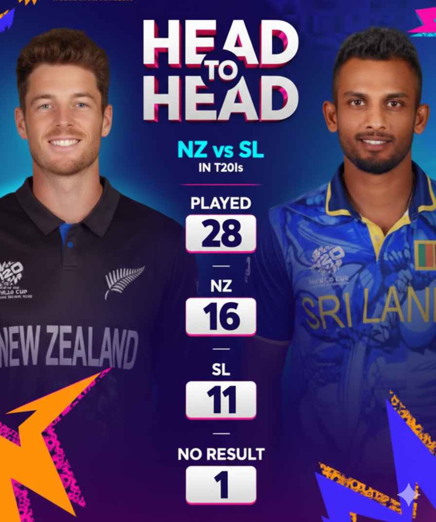 head-to-head nz vs sl