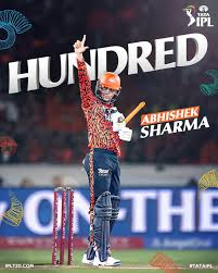 ipl hundred by Abhishek sharma
