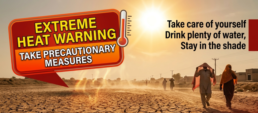 How to prevent heat illness during Extreme Heat Watchalert with high temperatures and sun during summer weather