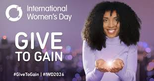 “International Women’s Day 2026 celebration with diverse women holding flowers”