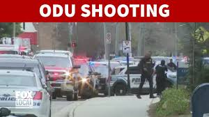 Old Dominion University Constant Hall active shooter response – students evacuating during emergency lockdown