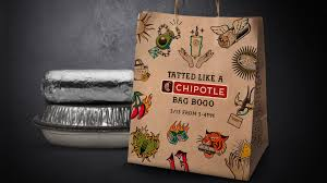 Chipotle Friday the 13th BOGO tattoo promotion showing free burrito deal